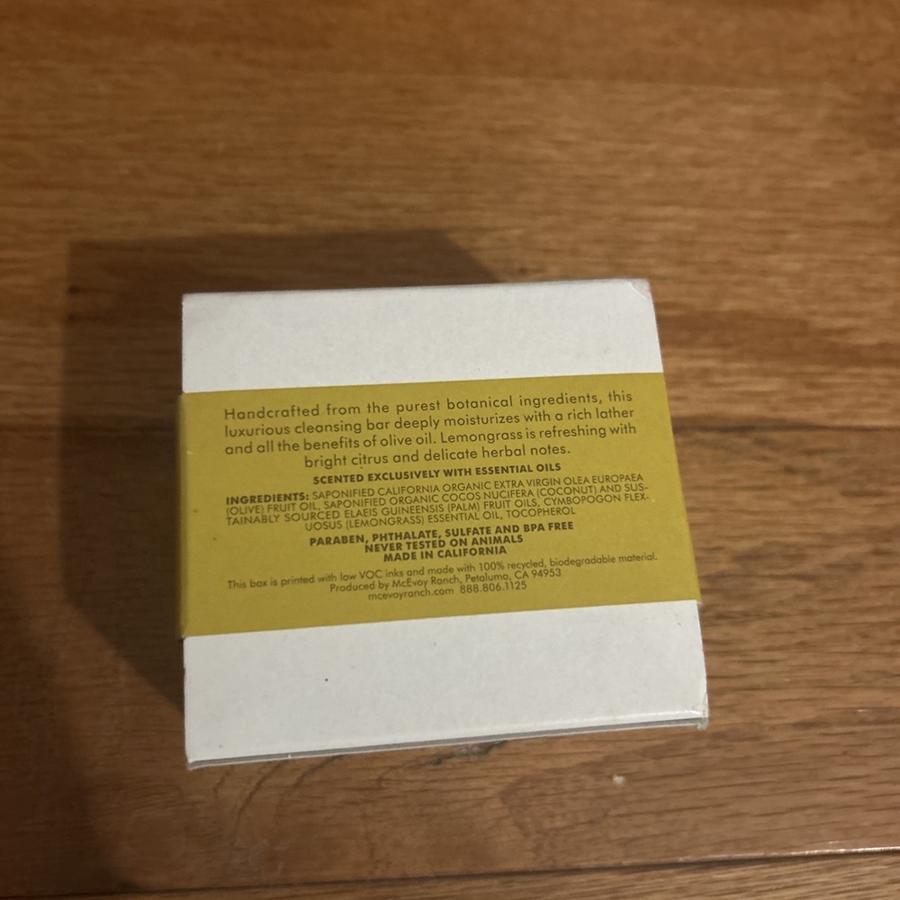 NWT80 Acres Lemongrass • OLIVE OIL SOAP • 5.4 OZ / 153G - Picture 3 of 5